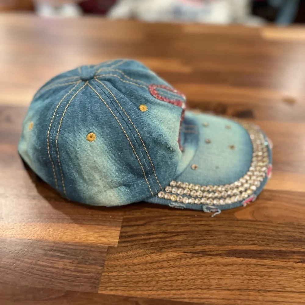 Vintage cancer ribbon hat